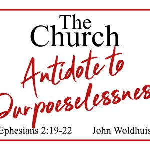 The Church: Antidote to Purposelessness